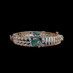 Majestic Emerald & Diamond Openable Bangles Pair