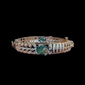 Majestic Emerald & Diamond Openable Bangles Pair