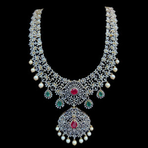 Grand Ruby & Diamond Bridal Long Haram