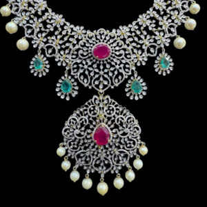 Grand Ruby & Diamond Bridal Long Haram