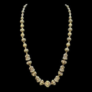 Ornate Antique Gold Beaded Mala