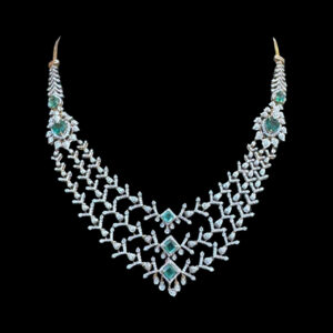 Grand Emerald & Diamond Bridal Necklace III