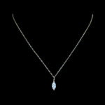 Dainty Marquise Diamond Pendant Chain