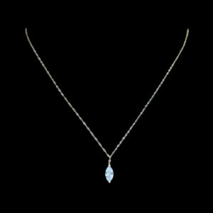 Dainty Marquise Diamond Pendant Chain