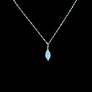 Dainty Marquise Diamond Pendant Chain