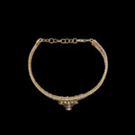 Ethereal Aquamarine & Diamond Antique Gold Cuff