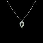 Dainty Silver Leaf Pendant Chain