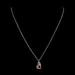 Dainty Rose Gold Open Heart Pendant Chain