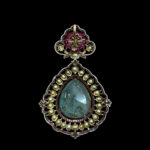 Ethereal Emerald & Ruby Polki Pendant
