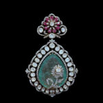 Ethereal Emerald & Ruby Polki Pendant