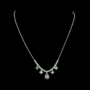 Graceful Gold Clover Charm Bead Chain