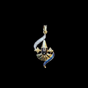 Divine Balaji Antique Gold Enamel Pendant