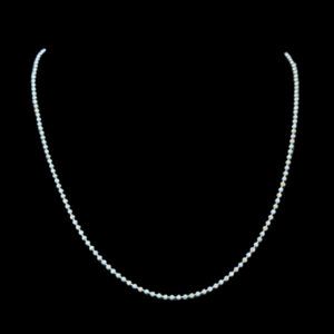 Dainty Gold Moon-Cut Bead Chain