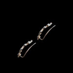 Elegant Diamond Leaf Vine Ear Climbers