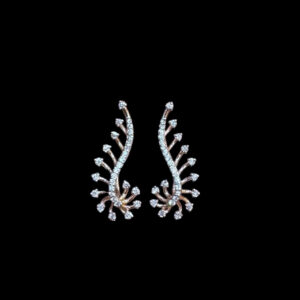 Radiant Diamond Firework Spray Earrings