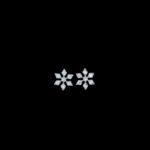 Whimsical Diamond Snowflake Studs