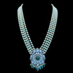 Majestic Pearl & Emerald Diamond Haram
