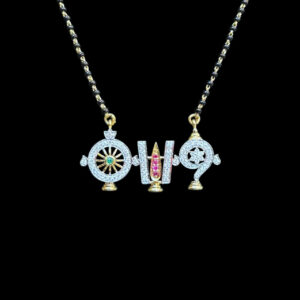 Divine Shankh Chakra Namam Diamond Mangalsutra