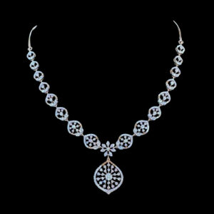 Ethereal Diamond Floral Motif Necklace