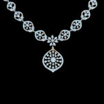 Ethereal Diamond Floral Motif Necklace