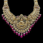Grand Lakshmi Antique Gold Bridal Necklace