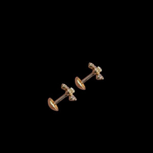 Ethereal Diamond Floral Square Studs