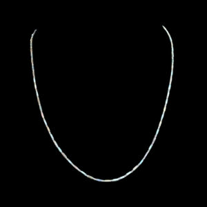 Classic White Gold Bar-Link Chain