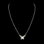 Whimsical Butterfly Diamond & Black Bead Mangalsutra