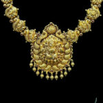 Regal Lakshmi Peacock Antique Gold Necklace II