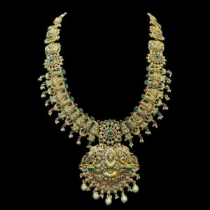 Divine Lakshmi Kasu Antique Gold Necklace
