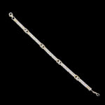 Dainty Rose Gold & Diamond Line Bracelet