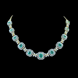 Grand Emerald & Diamond Bridal Necklace II