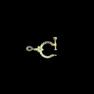 Whimsical Floral Diamond Gold Nath