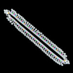 Playful Enamel & Bell Silver Anklets