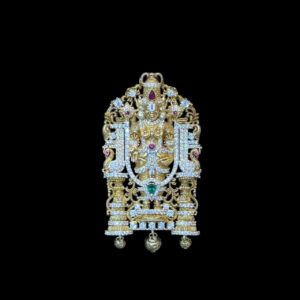 Divine Venkateswara Diamond & Gold Pendant