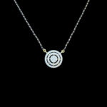 Elegant Diamond Circular Gold Mangalsutra