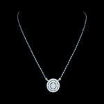 Elegant Diamond Circular Gold Mangalsutra