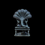 Majestic Lakshmi Narasimha Silver Idol