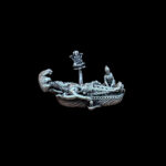 Divine Ranganatha Reclining Vishnu Silver Idol