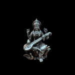 Divine Saraswati Antique Silver Idol