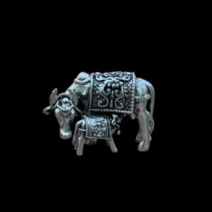 Sacred Kamadhenu Cow & Calf Idol