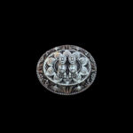 Ornate Lakshmi Charan Silver Ring
