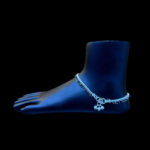 Graceful Silver Ghungroo Anklet