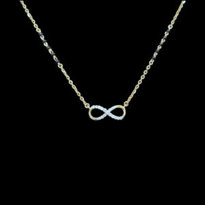 Dainty Infinity Diamond Gold Mangalsutra