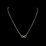 Dainty Infinity Diamond Gold Mangalsutra