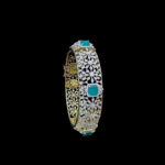 Grand Aqua & Diamond Gold Bracelet