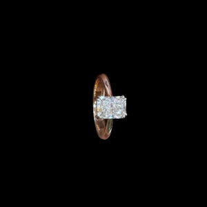 Radiant Diamond Solitaire Rose Gold Ring