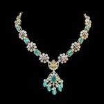 Ethereal Lakshmi Emerald & Diamond Necklace