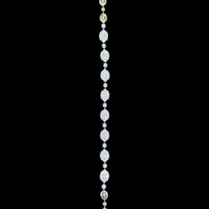Radiant Diamond Bead Long Chain
