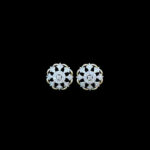 Classic Diamond Floral Cluster Studs